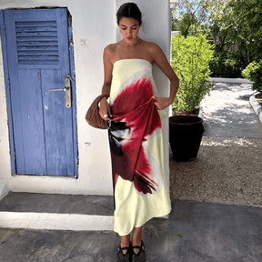 Vestido Feminino Tomara que Caia com Fivela nas Costas