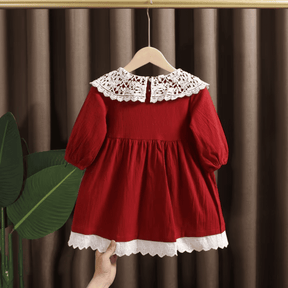 Vestido para Menina Rodado com Renda