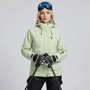 Conjunto de Casaco e Calça com Suspensório Feminino para Neve Forglows