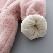 Casaco Infantil de Pelúcia com Capuz Forglows