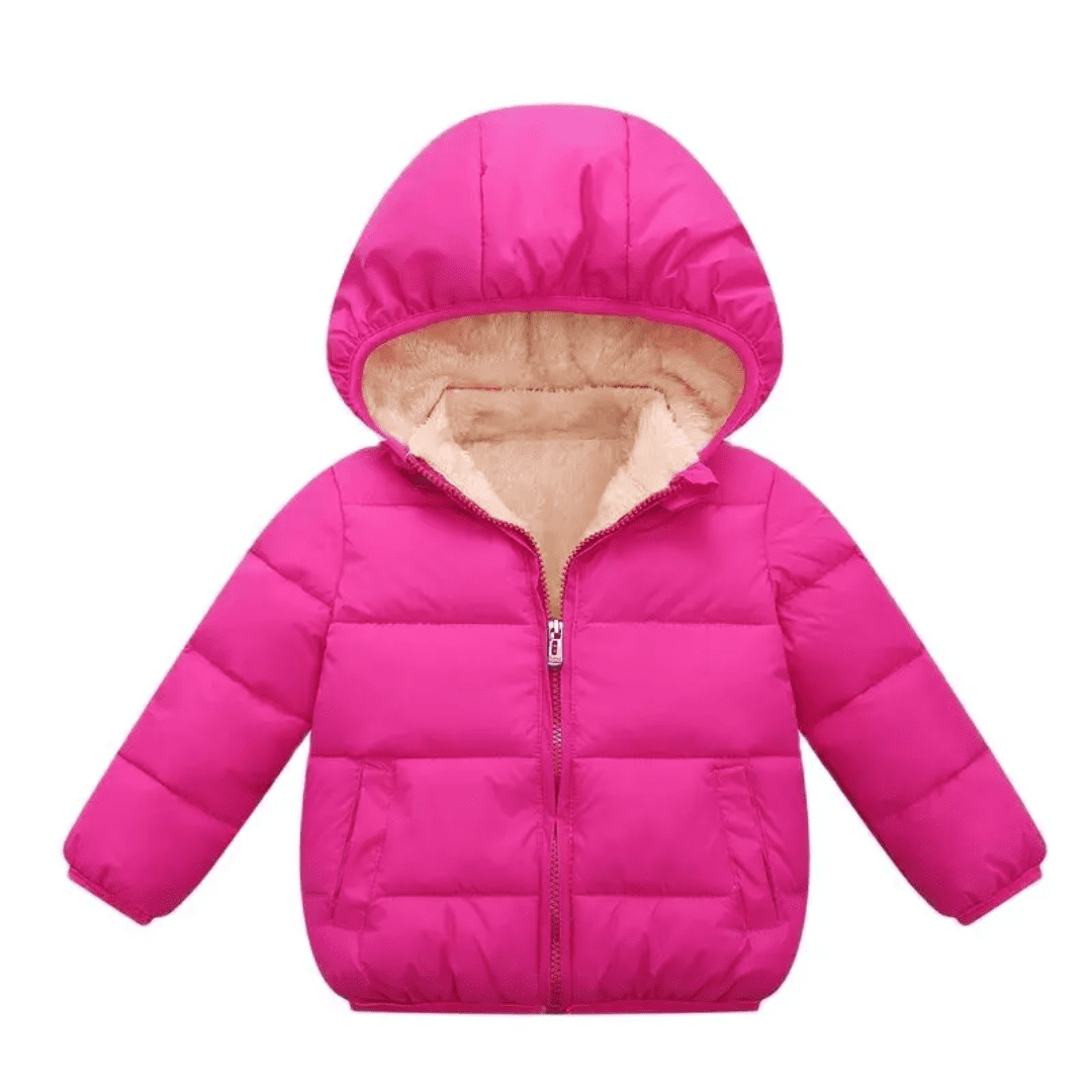 Jaqueta Puffer Infantil com Pelúcia Forglows