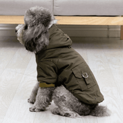 Roupinha Pet Parka com Pelúcia Forglows