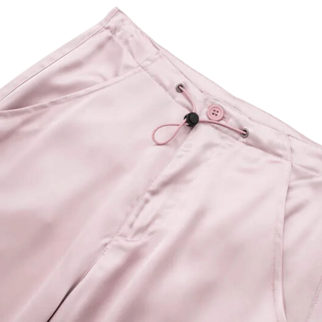 Calça Feminina Cargo Acetinada Forglows