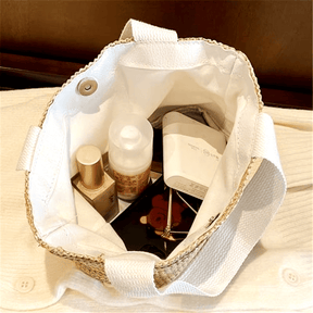 Bolsa de Palha com Alça de Nylon