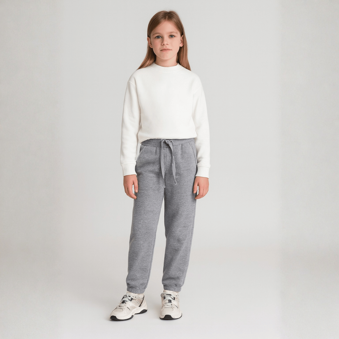 Calça Moletom Infantil Aveludada Menina Forglows