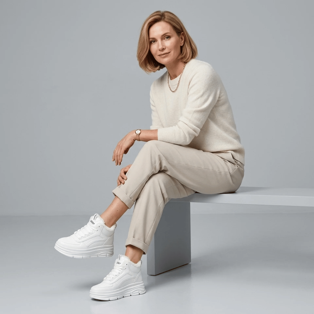 Tênis Feminino Botinha Peluciado Forglows