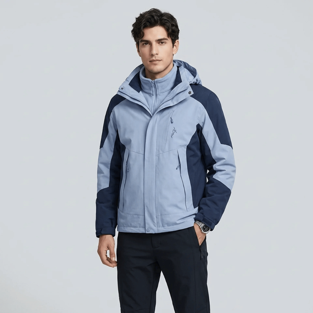 Jaqueta 3 em 1  Impermeável Masculina Forglows