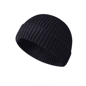 Gorro Unissex em Tricô com Dobra na Barra