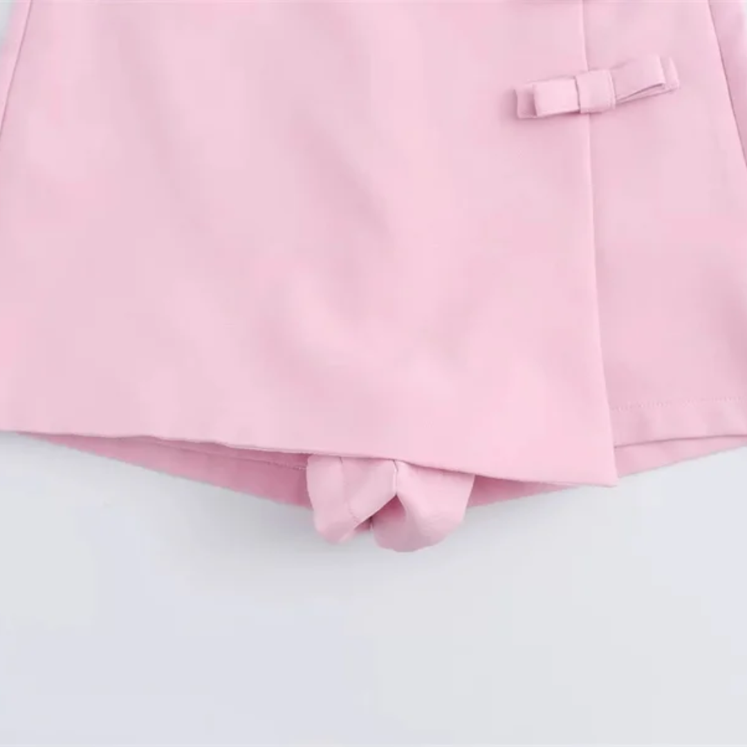 Shorts Saia Feminino com Laço Angélica Forglows