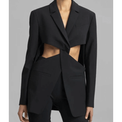 Blazer Feminino Recorte Vazado Fiorella Forglows