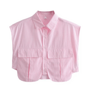 Cropped Feminino Alfaiataria Aurora Forglows