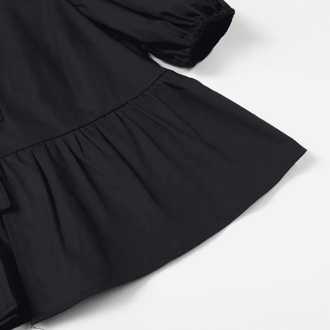 Blusa Feminina Bata com Amarração Manga Curta Luna Forglows