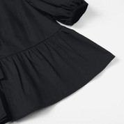 Blusa Feminina Bata com Amarração Manga Curta Luna Forglows