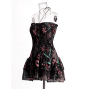 Vestido Feminino em Lastex com Babados Forglows