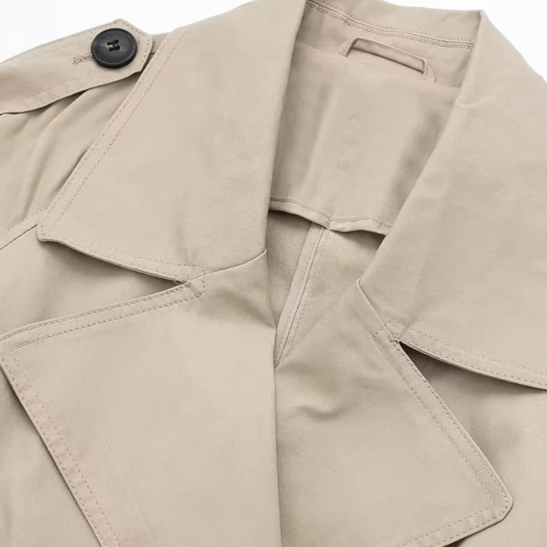 Trench Coat Feminino Alongado com Faixa para Amarração Forglows