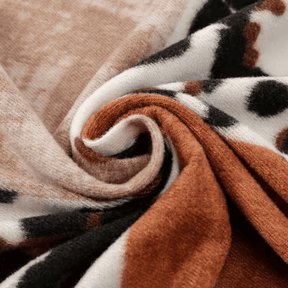 Xale Feminino em Cashmere Animal Print Colorido