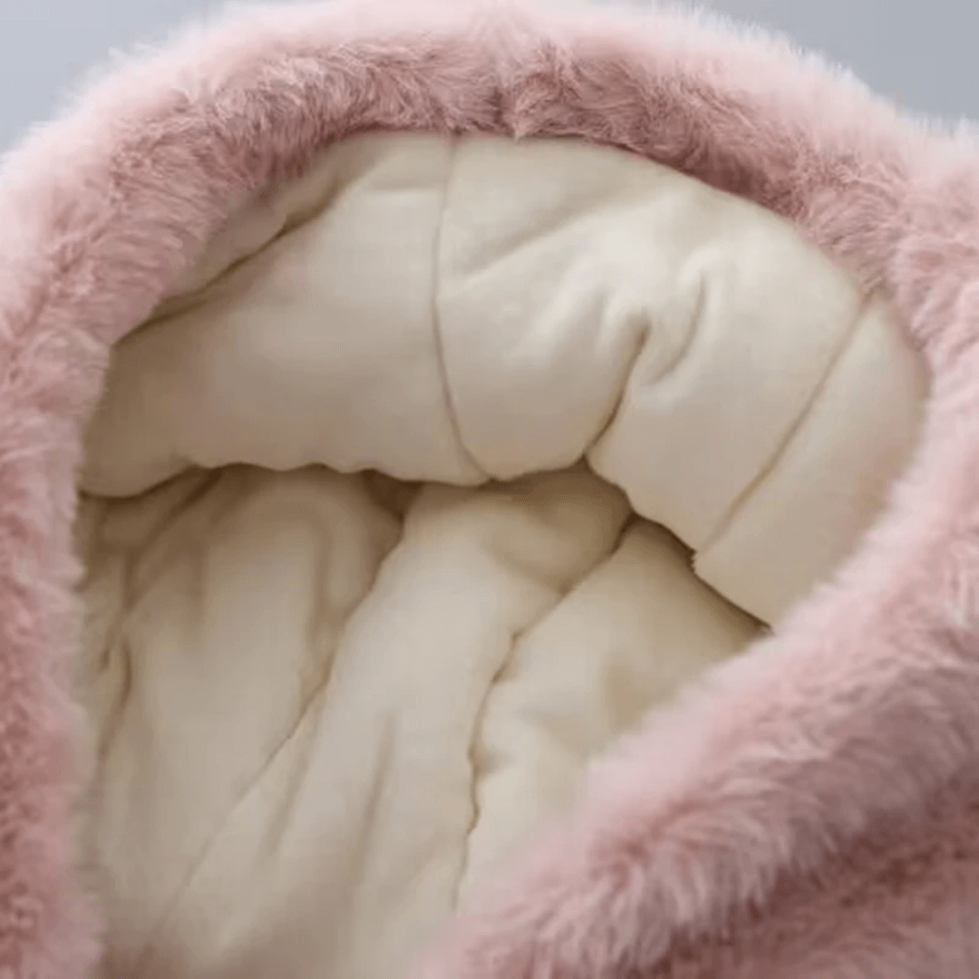 Casaco Infantil de Pelúcia com Capuz Forglows