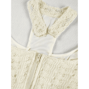 Vestido Feminino Curto com Renda e Franja Forglows