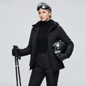 Conjunto de Casaco e Calça com Suspensório Feminino para Neve Forglows
