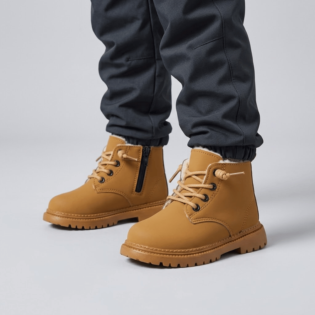 Bota Infantil para Neve com Pelúcia e Antiderrapante Forglows