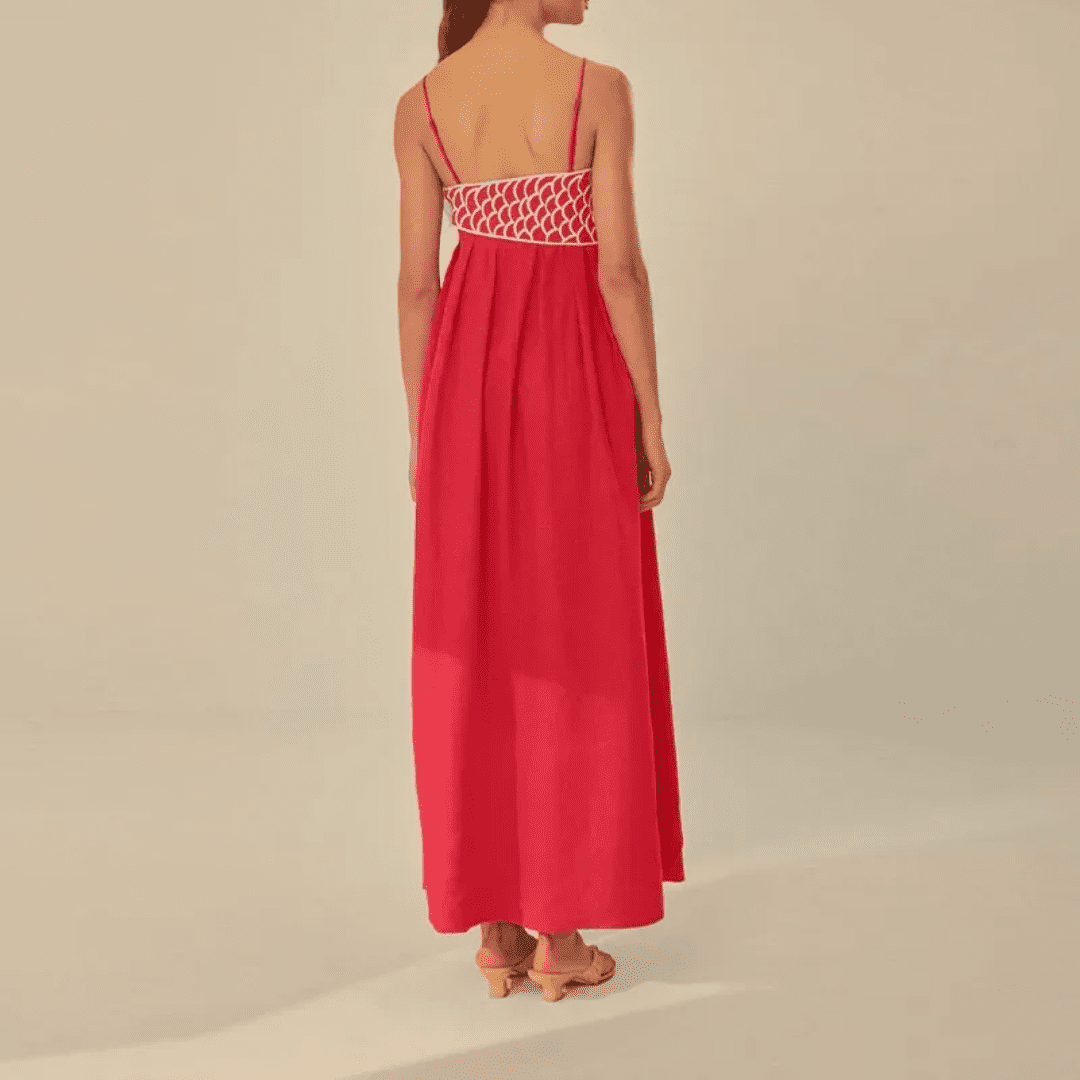 Vestido Feminino Longo de Linho Carpa Forglows