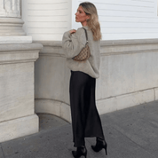 Saia Longa Feminina em Cetim Forglows