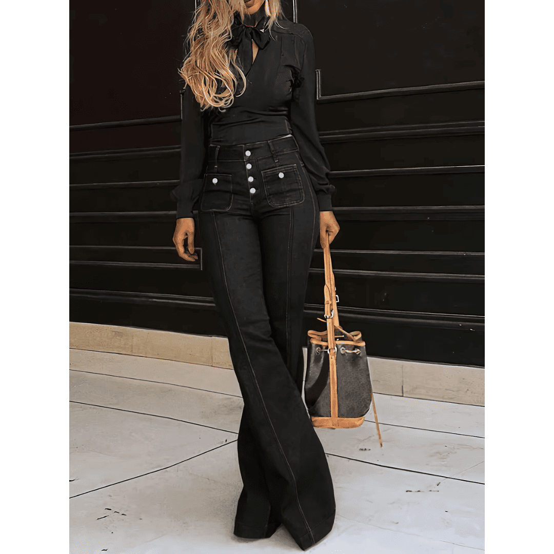 Calça Jeans Feminina Flare Forglows