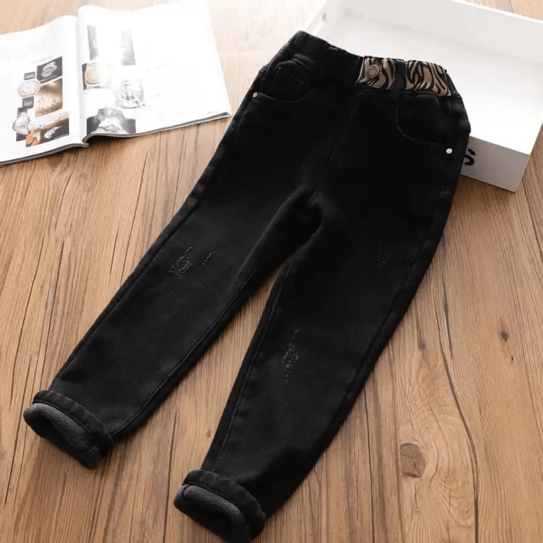 Calça Infantil Jeans Com Pelúcia Forglows