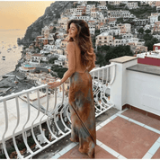 Vestido Feminino Longo em Seda Liane Forglows