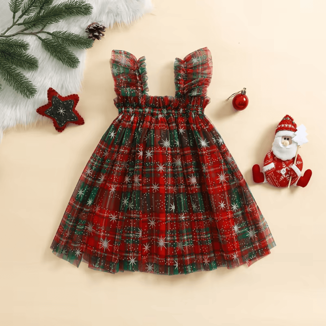 Vestido para Menina Natalino em Tule