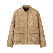 Jaqueta Feminina Bomber de Lantejoulas Genevieve Forglows