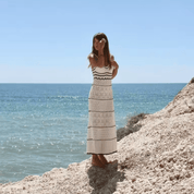 Vestido Feminino Longo Alcinha Crochê Marília Forglows