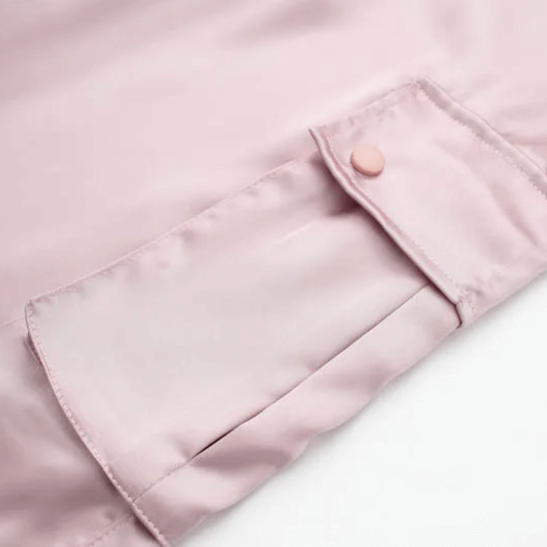 Calça Feminina Cargo Acetinada Forglows