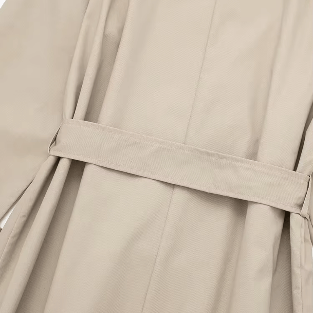 Trench Coat Feminino Alongado com Faixa para Amarração Forglows