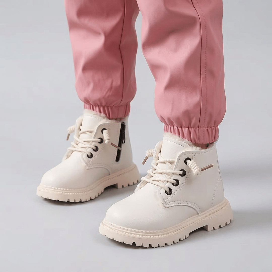 Bota Infantil para Neve com Pelúcia e Antiderrapante Forglows