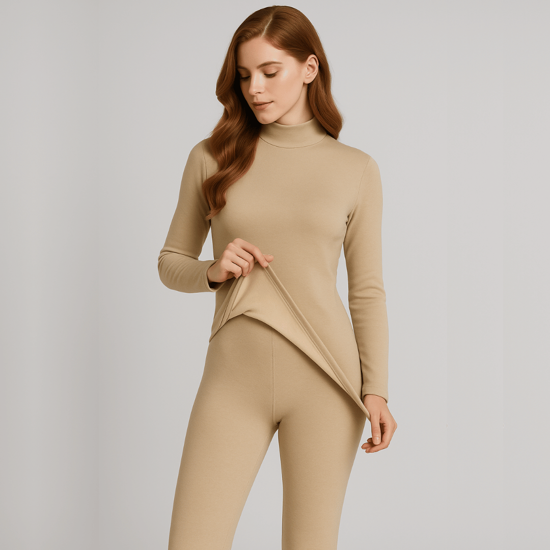 Conjunto Feminino Térmico Peluciado Segunda Pele Forglows