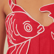 Vestido Feminino Longo de Linho Carpa Forglows