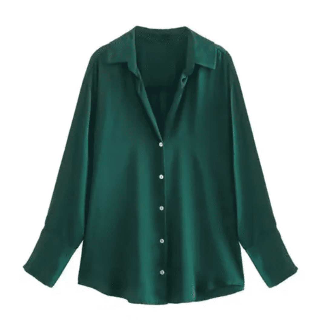 Camisa Feminina de Cetim Eloise Forglows