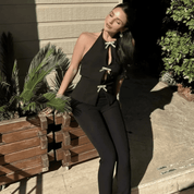 Blusa Feminina Frente Única com Laços Bella Forglows