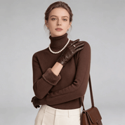 Suéter Feminino Gola Alta Peluciado Forglows