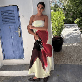 Vestido Feminino Tomara que Caia com Fivela nas Costas