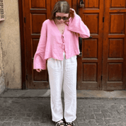 Bata Feminina com Amarração de Linho Forglows