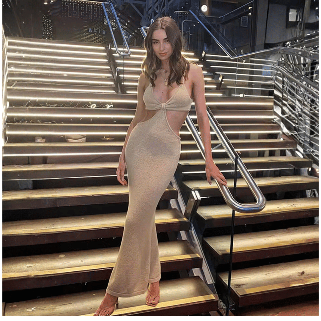 Vestido Feminino Longo Cavado Raquel Forglows