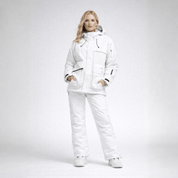 Conjunto de Casaco e Calça com Suspensório Feminino para Neve Forglows