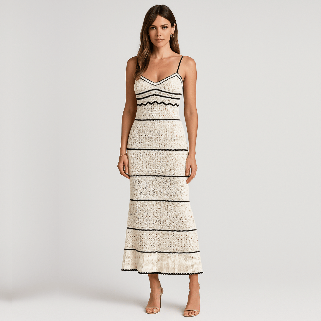 Vestido Feminino Longo Alcinha Crochê Marília Forglows