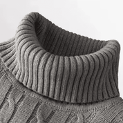 Suéter Masculino Gola Alta Trançado Forglows