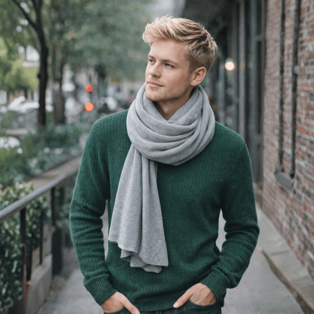 Cachecol Masculino  Cashmere Forglows