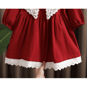 Vestido para Menina Rodado com Renda