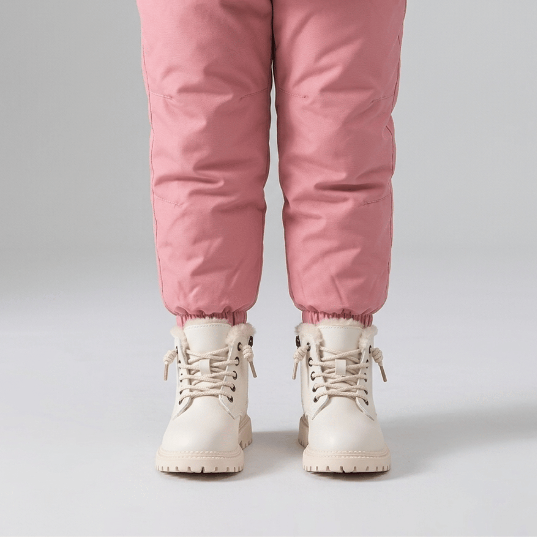 Bota Infantil para Neve com Pelúcia e Antiderrapante Forglows
