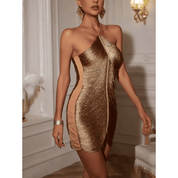 Vestido Feminino de Franja Cintilante Forglows
